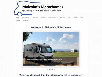 malcolmsmotorhomes.co.uk snapshot