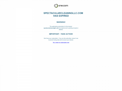 spectacularcleaningllc.com snapshot