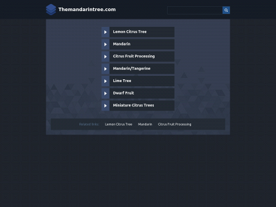 themandarintree.com snapshot