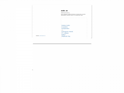 avdic.se snapshot