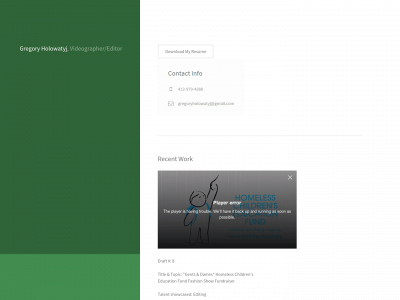 gregoryholowatyj.com snapshot