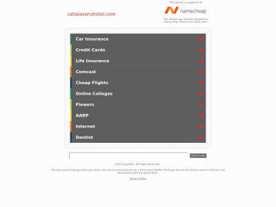 catseasonshotel.com snapshot