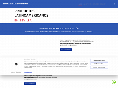 www.productoslatinosfalcon.com snapshot