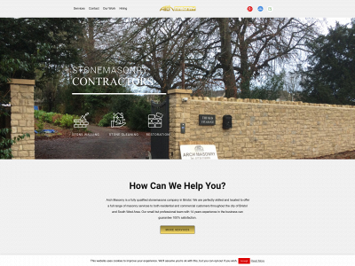 archmasonry.co.uk snapshot