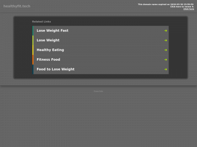 healthyfit.tech snapshot