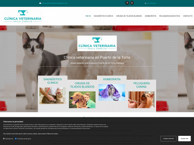 www.clinicaveterinariapaulacabello.es snapshot