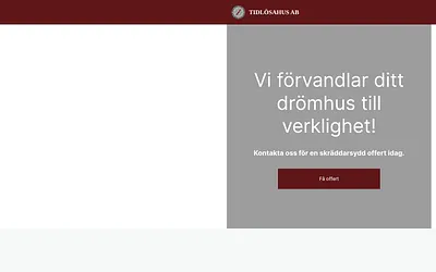 tidlosahus.se snapshot