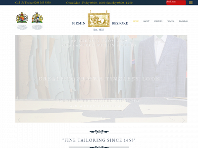 firminbespoke.com snapshot