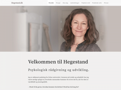 hegestand.dk snapshot