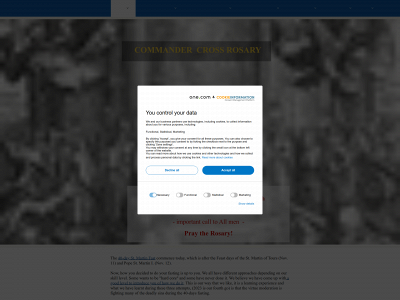 commandercrossrosary.com snapshot