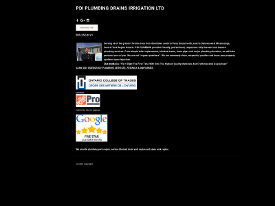 www.pdiplumbingdrainsirrigationltd.ca snapshot