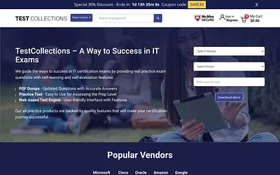 www.testcollections.com snapshot