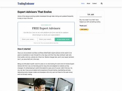 tradingendeavor.com snapshot