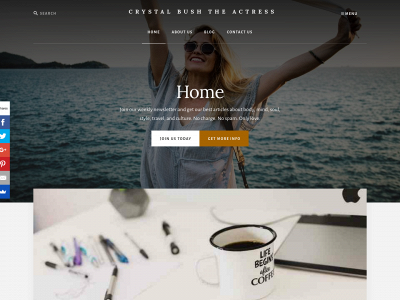 crystalbushtheactress.com snapshot