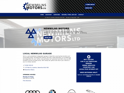 newmilnsmotors.com snapshot
