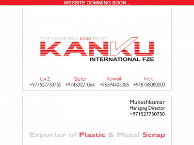 kankuinternationalfze.com snapshot