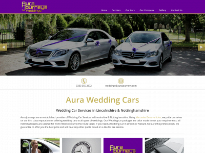 auraweddingcars.com snapshot