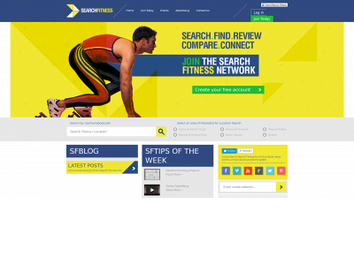 searchfitness.com snapshot