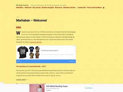 mydarijajourney.com snapshot