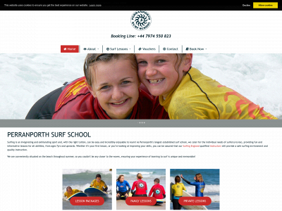 perranporthsurfschool.co.uk snapshot