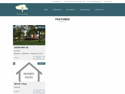 hometownrealtyclintonmo.com snapshot