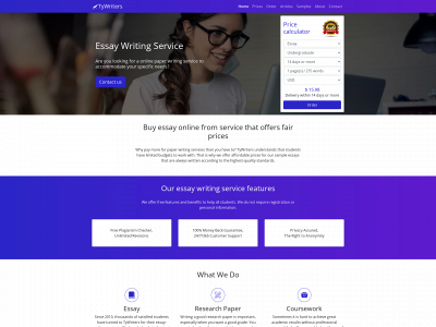 tywriters.com snapshot