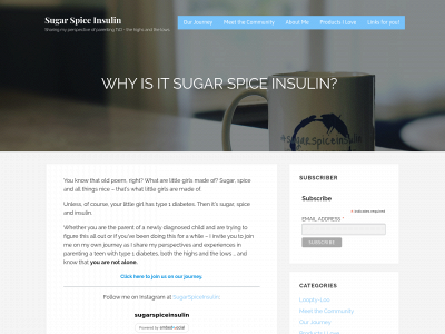 sugarspiceinsulin.com snapshot