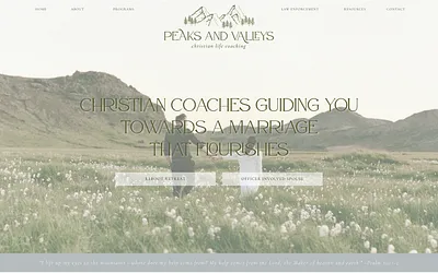 www.peaksandvalleys.life snapshot