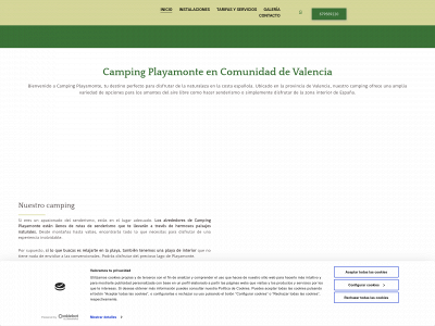 www.campingplayamonte.com snapshot