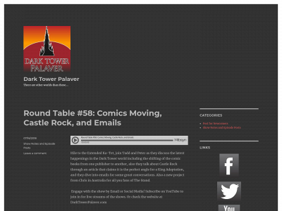 darktowerpalaver.com snapshot