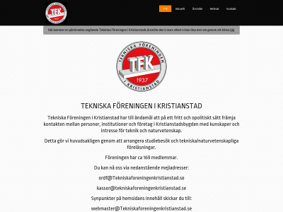 tekniskaforeningenkristianstad.se snapshot