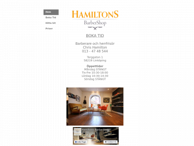 hamiltonsbarbershop.se snapshot