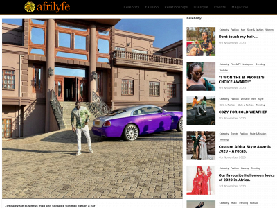 afrilyfe.com snapshot