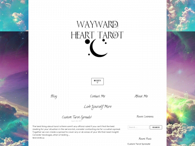 waywardhearttarot.com snapshot