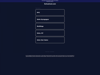 sohozhost.com snapshot