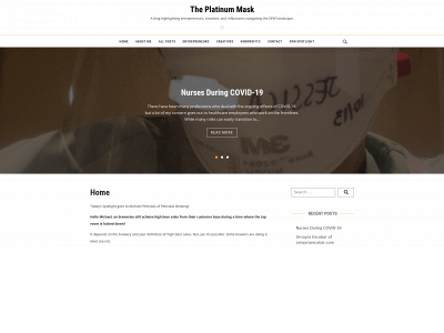 theplatinummask.com snapshot