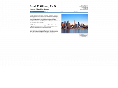 sarahgilbertphd.com snapshot