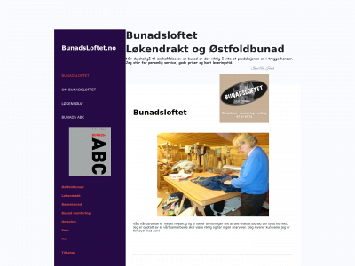 bunadsloftet.no snapshot