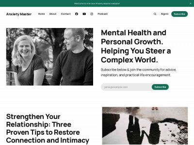 anxietymaster.org snapshot