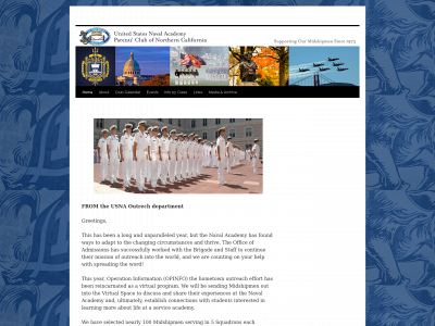 usna-nocalparents.org snapshot