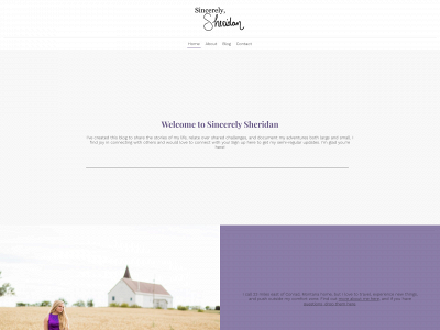 sincerelysheridan.com snapshot
