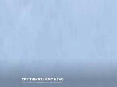 thethingsinmyhead.com snapshot