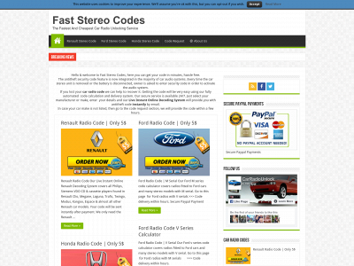 faststereocodes.com snapshot
