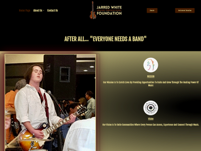 jarredwhitefoundation.org snapshot