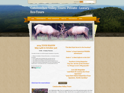 cataloocheevalleytours.com snapshot