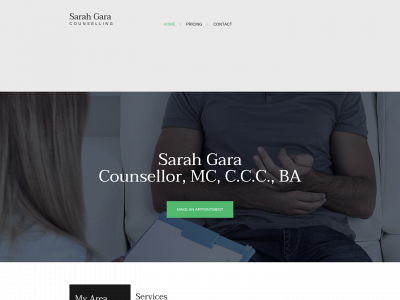 sarahgaracounselling.com snapshot