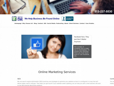 socialflairmarketing.com snapshot