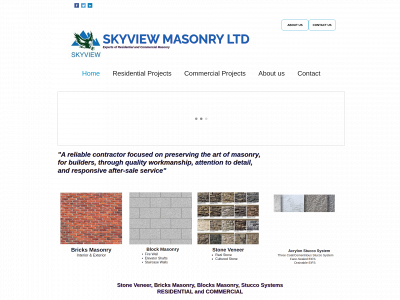 skyviewmasonry.com snapshot