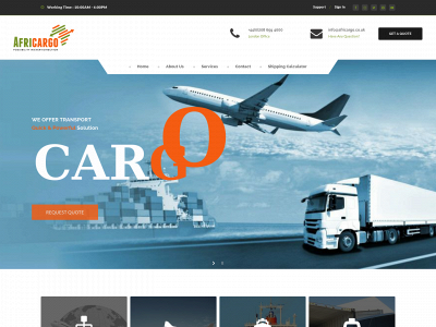 africargo.co.uk snapshot