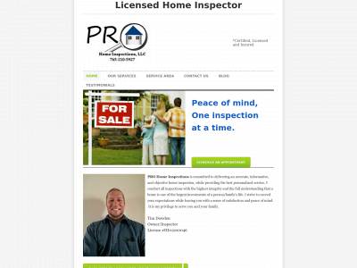 prohomeinspections.biz snapshot